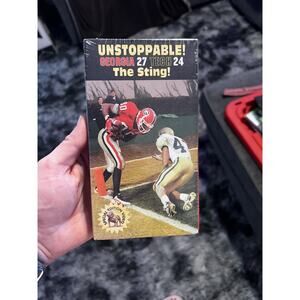 Sealed Vintage 1997 VHS Tape UNSTOPPABLE! Georgia Bulldogs vs Georgia Tech NEW